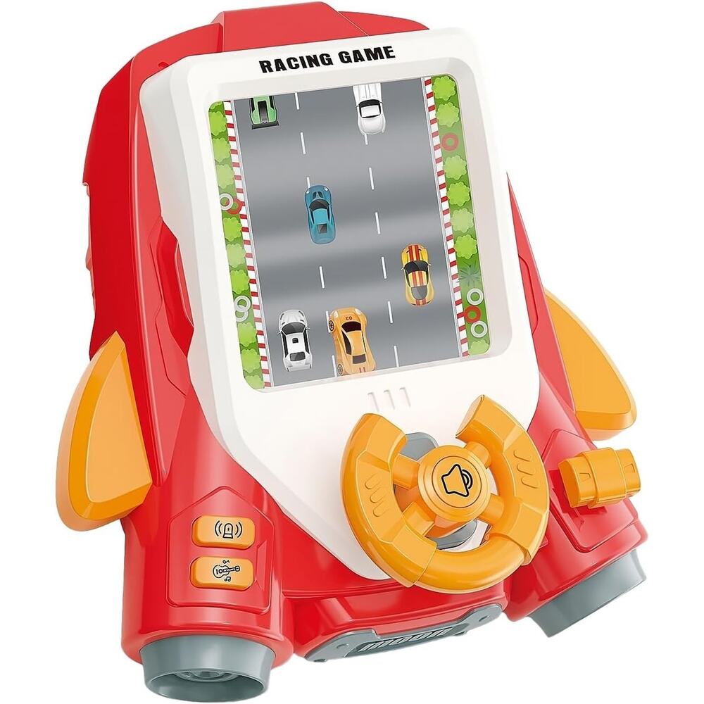 Racing Car Steering Wheel Toy for Kids Driving Simulator Game